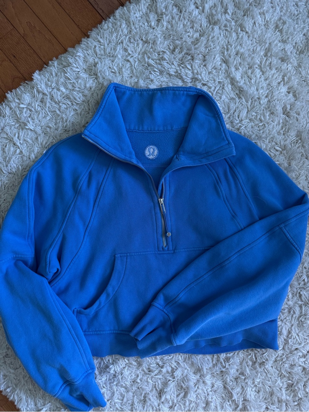 Lululemon Blue scuba Sweatshirt